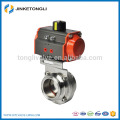 SUS304/316L Sanitary Stainless Steel Pneumatic Butterfly Valve